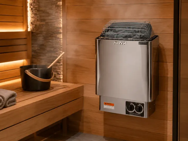 Harvia KIP 8kW Electric Heater Package | Built-In Controls