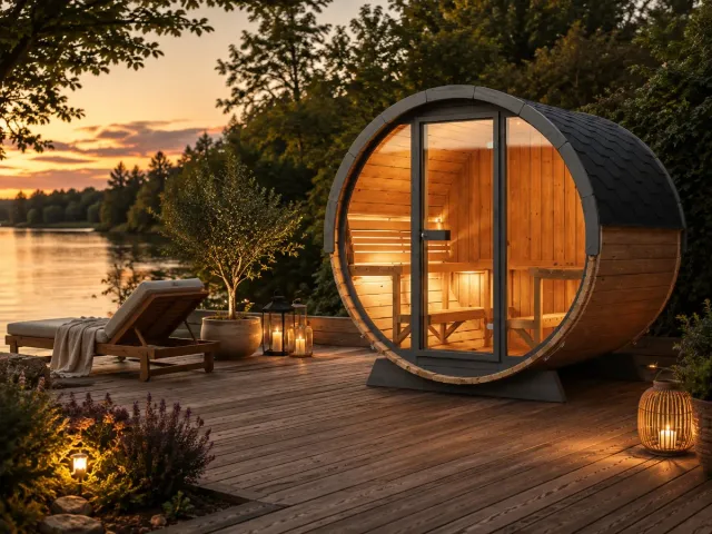 SaunaLife EE8G Barrel Sauna